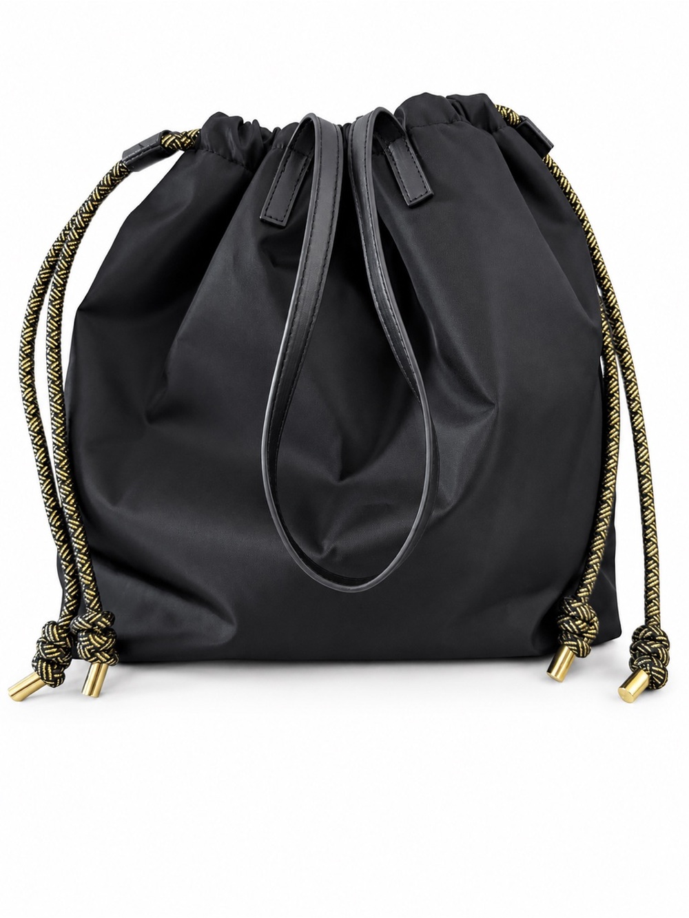 ✨authentic ✨Versace Black Drawstring Shopper with Gold Rope Details - Picture 3 of 3